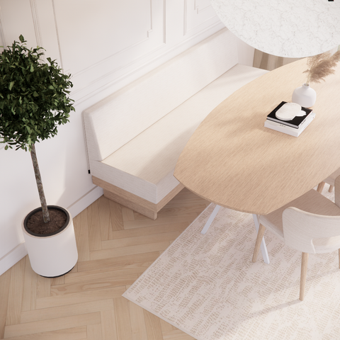 Dinerbank Shokura - Vlakke rug